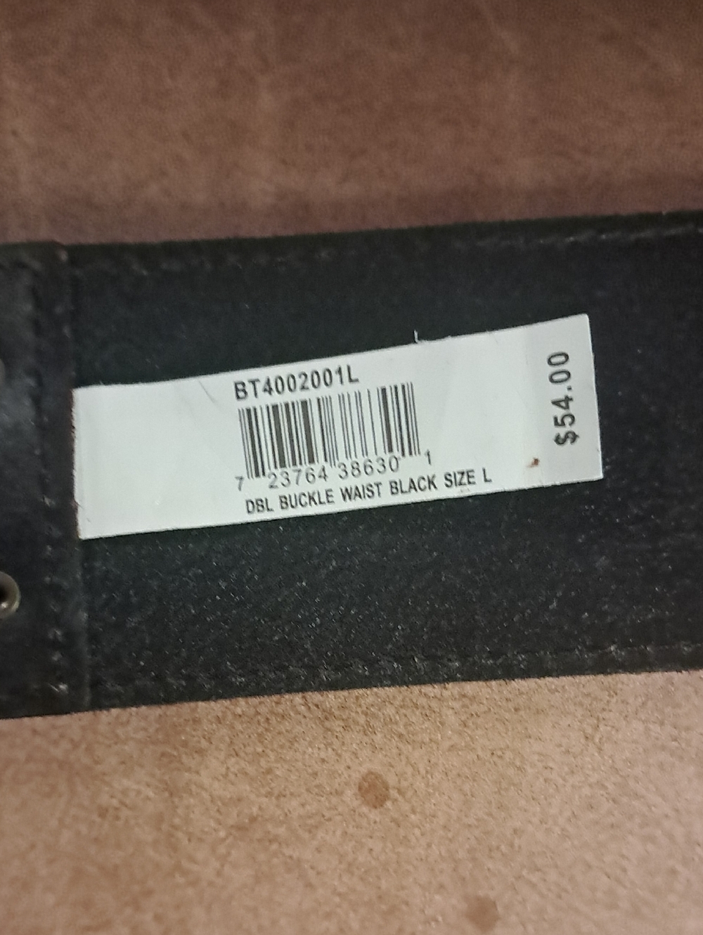 Fossil Black Wide Waist Belt with Double Gold Buckles Boho Festival Cottagecore - Picture 5 of 8